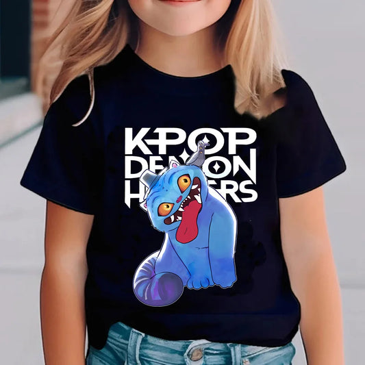 Kinder T-Shirt „Kpop Demon Hunters“ – Cooles T-Shirt mit verschiedenen Kpop Motiven