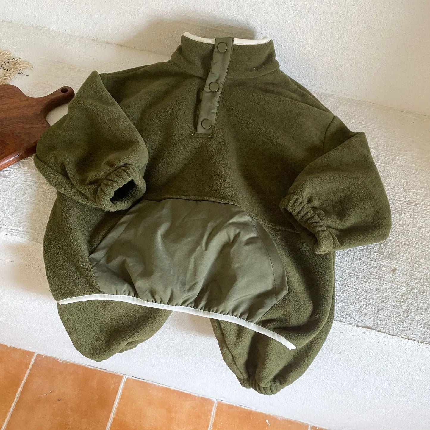 Kinder Anzug Polar-Fleece-Sweatshirt-Set – Extra warmer Winteranzug für Kinder