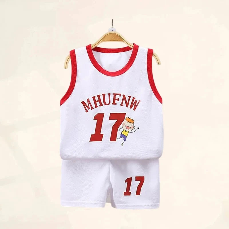 Kinder Sport-Set – Atmungsaktives Basketball-Outfit für Jungen