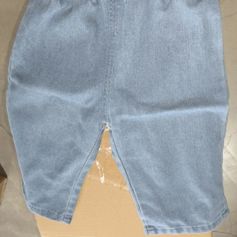 Lässige Blue Baby-Jeans – Lockere Jeanshose mit elastischem Bund