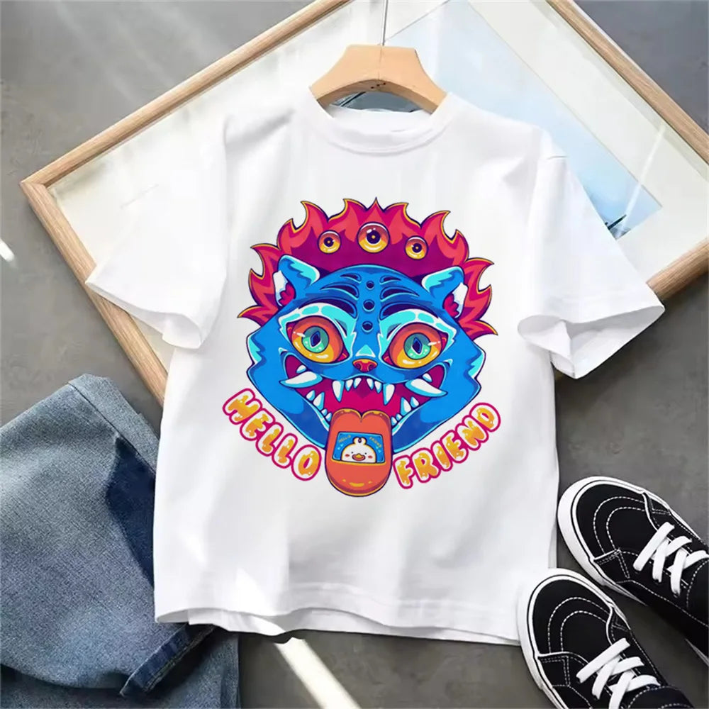 "Kpop Demon Hunters" T-Shirt – Lässiges Sommer-T-Shirt für Kinder