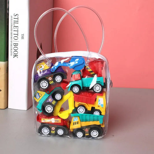 6 Stück Mini Auto Set Kinder Cartoon Spielzeug Geburtstags Geschenk