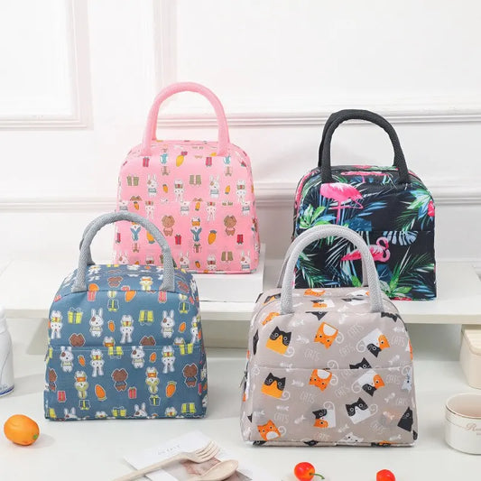 Cartoon Kinder Lunchbox Tasche – Isolierte tragbare Bento Tasche