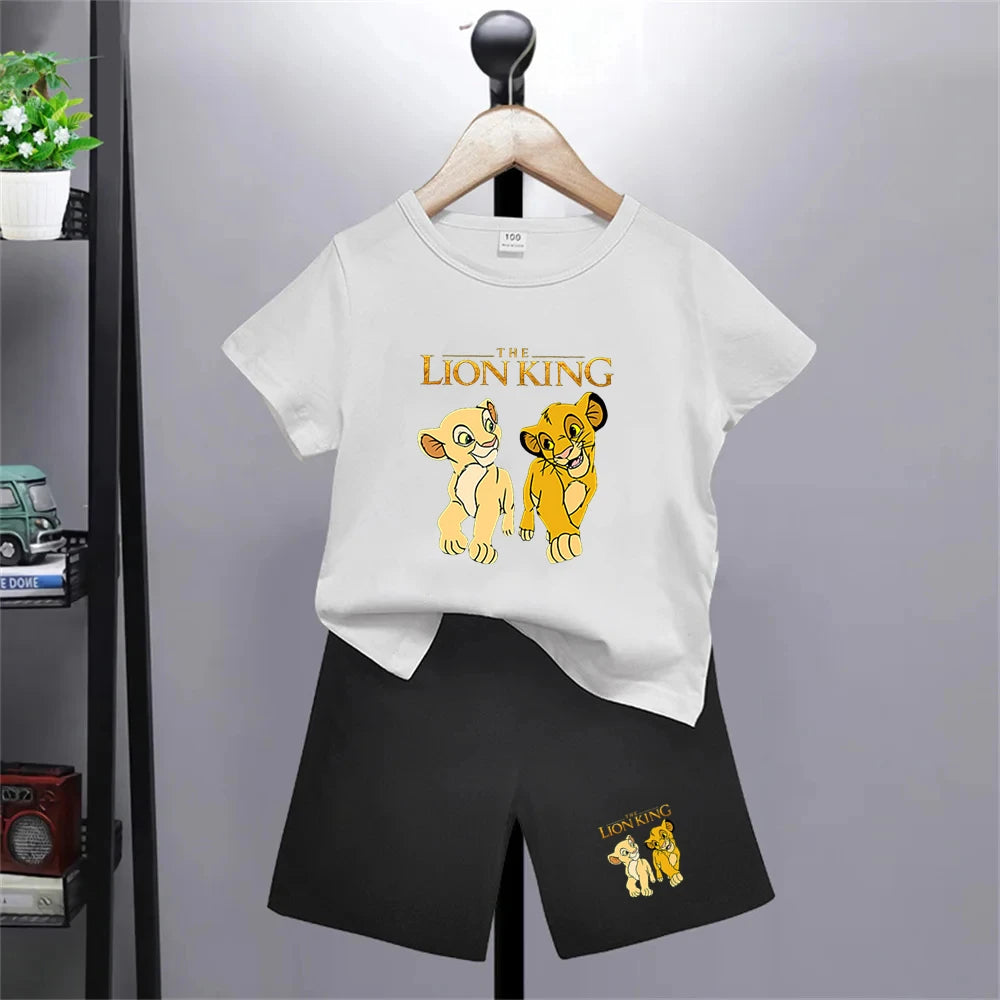 Der König der Löwen Simba T-Shirt- und Shorts-Set -Outfit für Kinder
