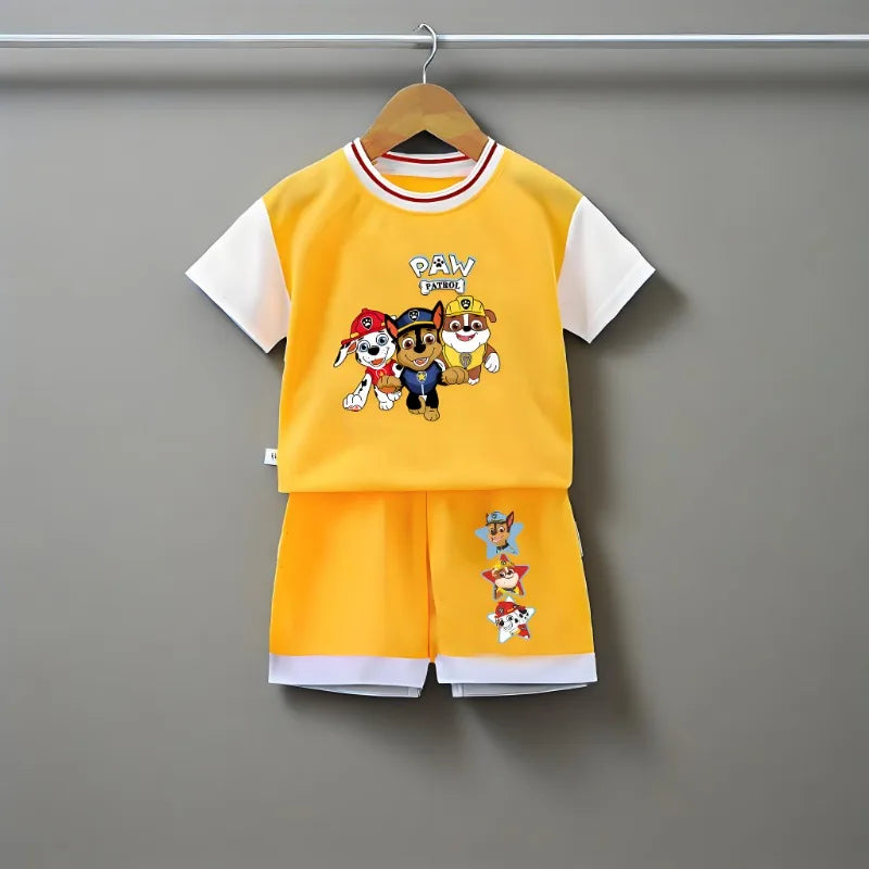 PAW PATROL Sport-Set für Jungen – Atmungsaktives T-Shirt & Shorts für den Sommer