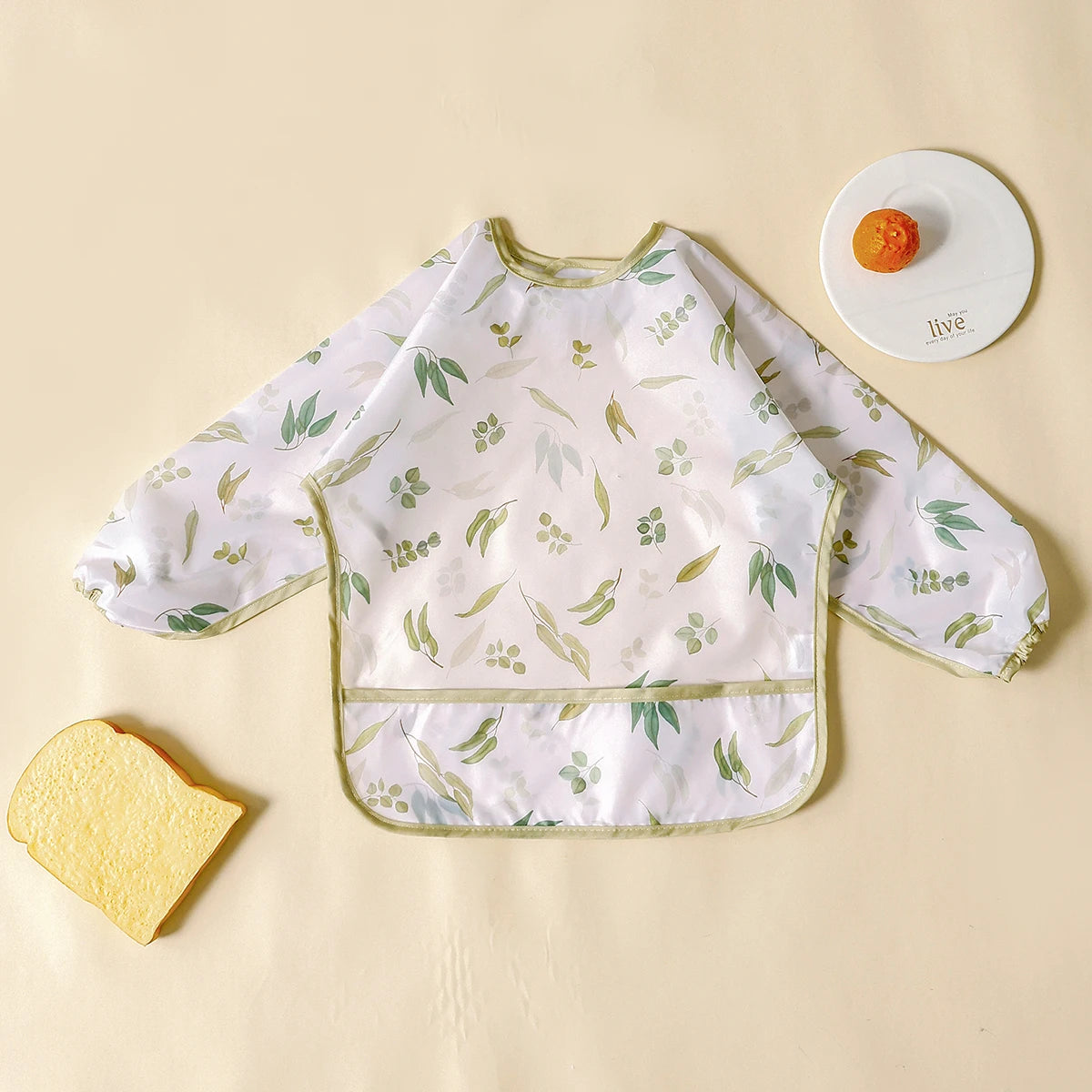 Elinfant Baby / Kleinkind Langarm-Lätzchen – Das praktische All-in-One Wasserdichte Lätzchen für Babys!