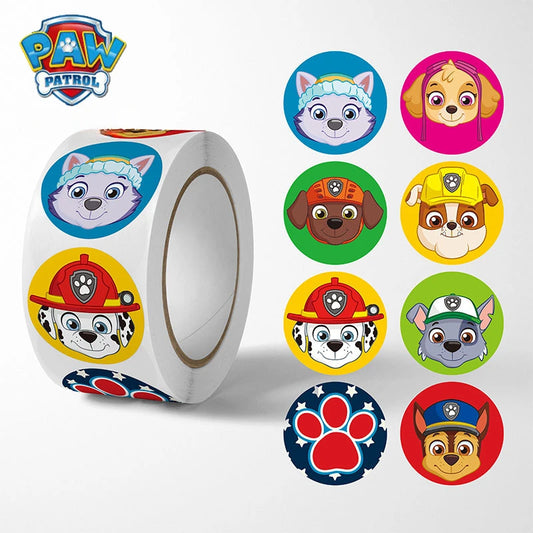 500 Stück Paw Patrol Cartoon Aufkleber – Spannende Belohnung und kreative Dekoration für kleine Helden!