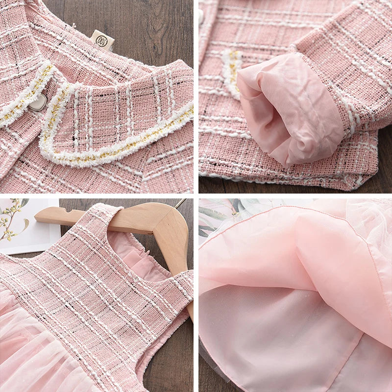 Bear Leader Prinzessinnen-Outfit – 2-teiliges Set aus Kleid und Mantel für den Winter