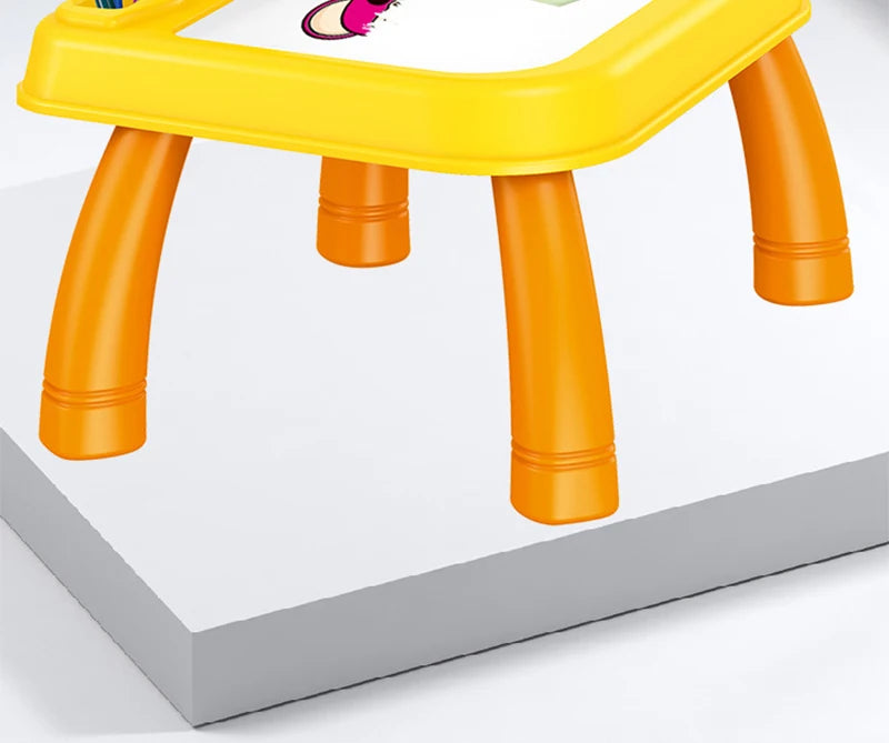 Kinder LED-Projektor & Malset – Lernspielzeug mit Zeichentisch, Pädagogisches Malbrett und Kreativwerkzeugen