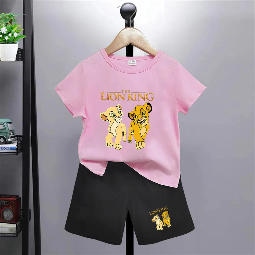 Der König der Löwen Simba T-Shirt- und Shorts-Set -Outfit für Kinder