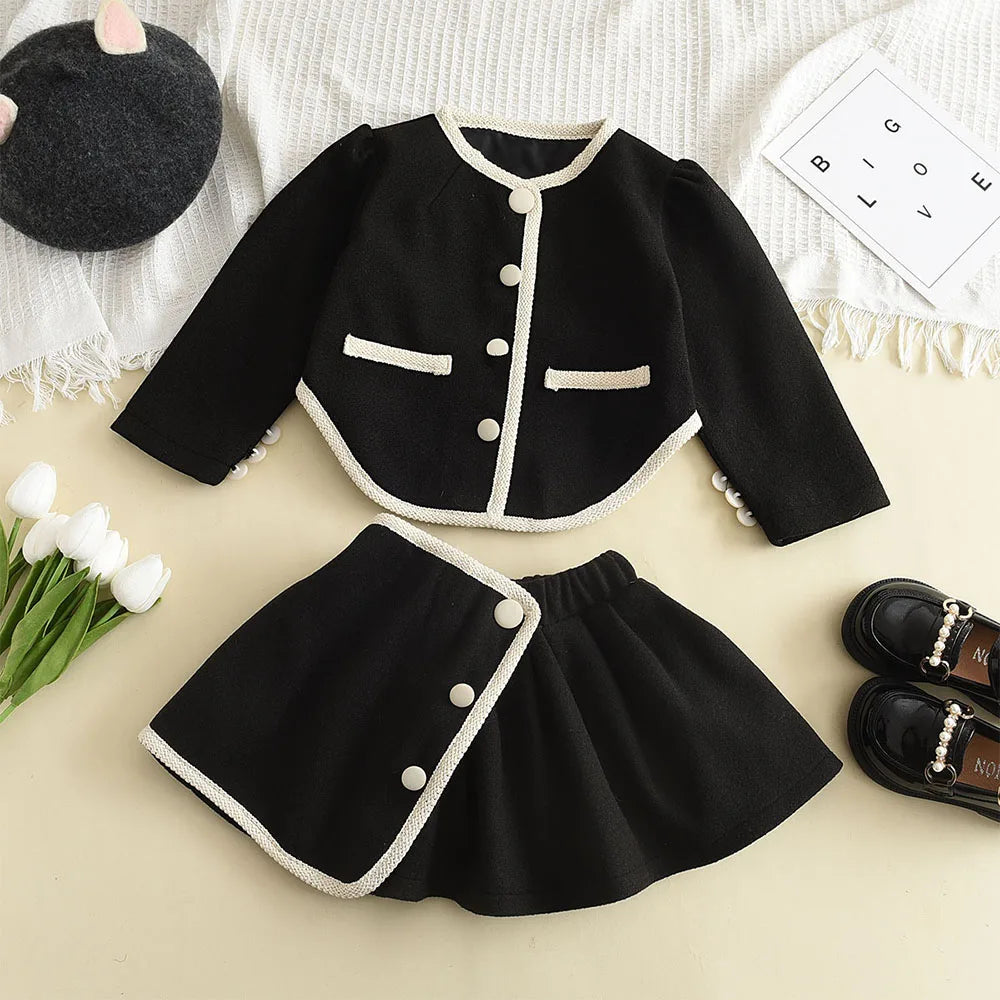 Bear Leader Prinzessinnen-Set – Wintermantel und Rock im Vintage-Stil