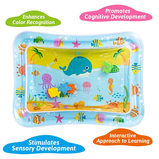 Aufblasbare Wasserspielmatte für Babys – Spiel und Spaß mit Wasser (0–3 Jahre)
