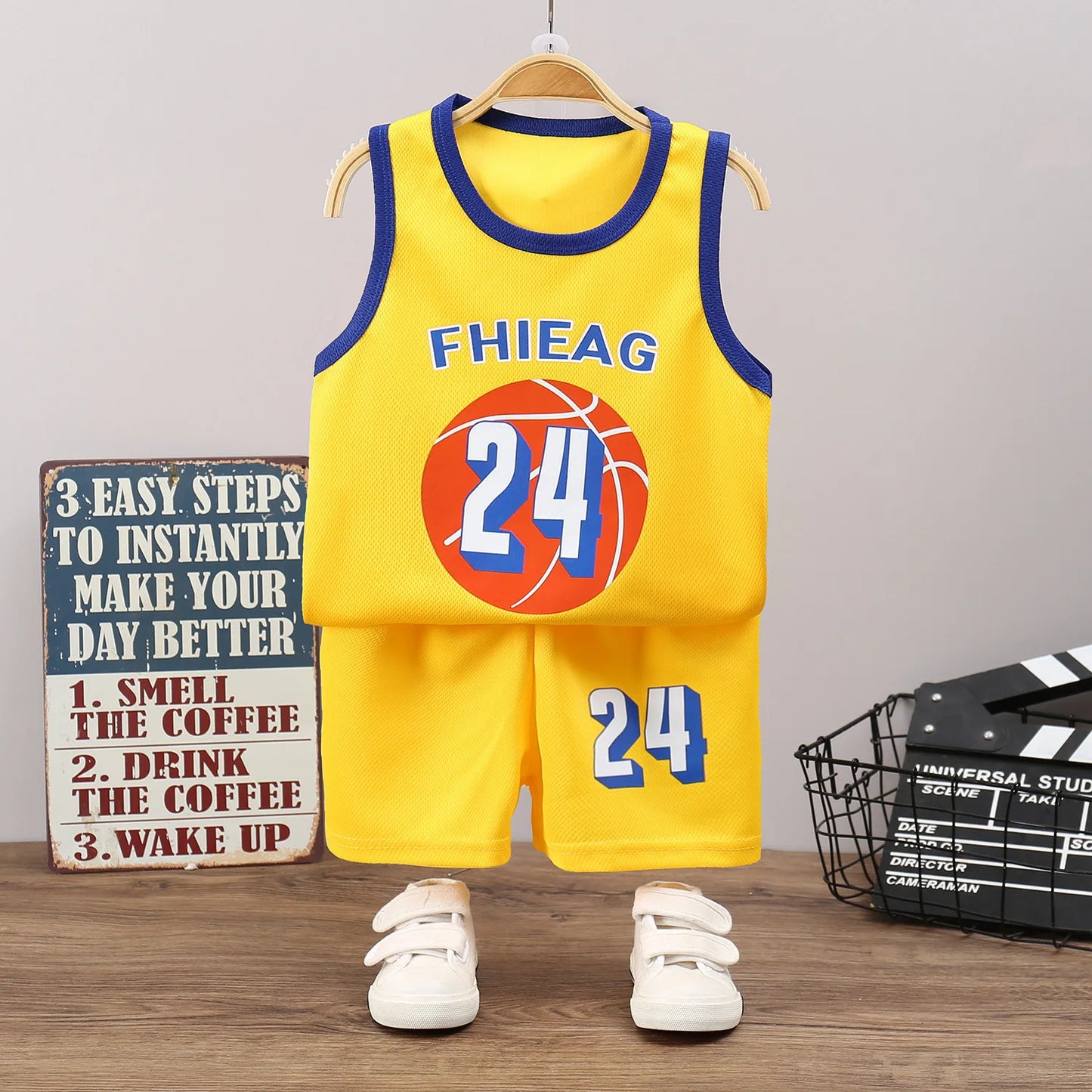 Kinder Sport-Set – Atmungsaktives Basketball-Outfit für Jungen
