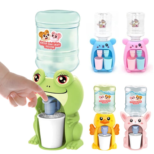 Kinder Mini Wasserspender mit Dualfunktion – Simulationsspielzeug für Wasser, Saft und Milch, Trinkbrunnen, Küchenspielzeug für Jungen und Mädchen, tolles Geschenk