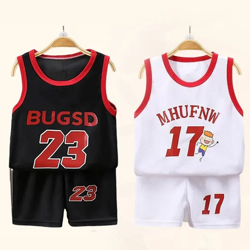Kinder Sport-Set – Atmungsaktives Basketball-Outfit für Jungen