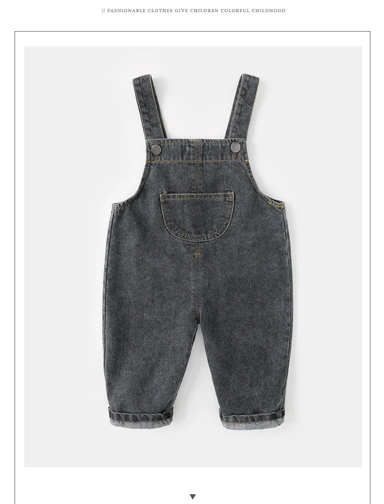 Unisex-Denim-Overall – Lässiger Kurz-Style für Babys und Kleinkinder