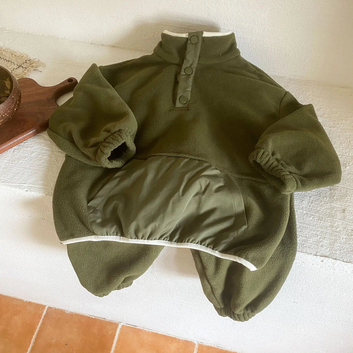 Kinder Anzug Polar-Fleece-Sweatshirt-Set – Extra warmer Winteranzug für Kinder