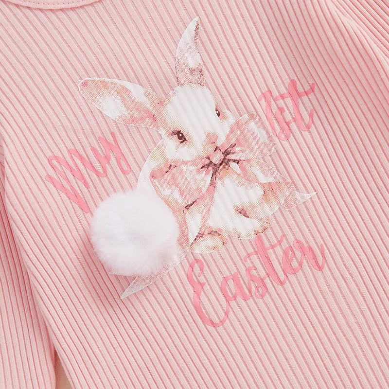 Oster-Outfits für Neugeborene – 3-teiliges Set mit Hasen-Motiv
