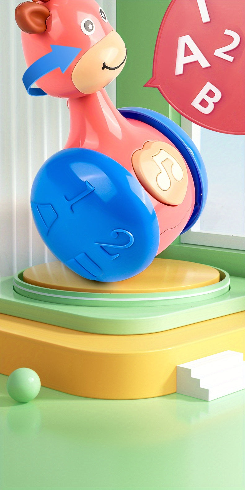 Roly Poly Babyspielzeug für 6-12 Monate – Lustiges Becher-Spielzeug zum Lernen, Schütteln & Klettern!