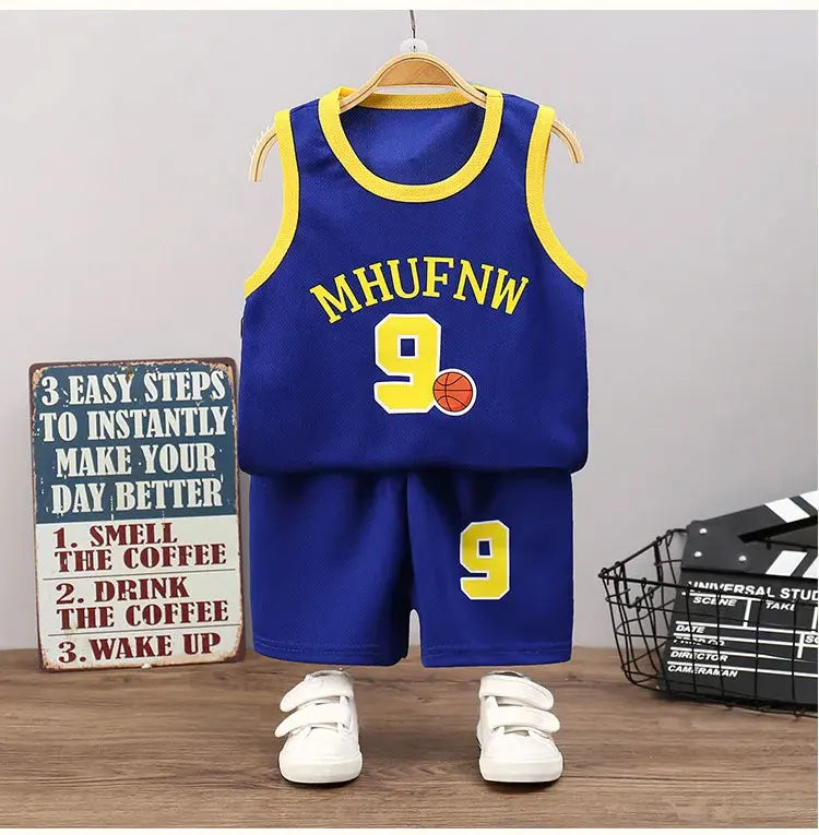 Kinder Sport-Set – Atmungsaktives Basketball-Outfit für Jungen