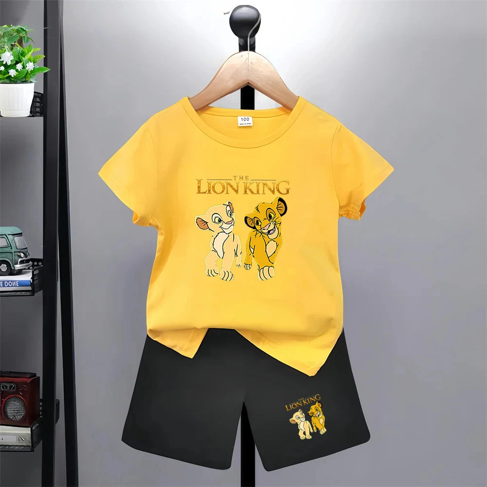 Der König der Löwen Simba T-Shirt- und Shorts-Set -Outfit für Kinder
