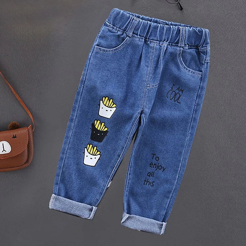 Lässige Jeans für Jungen – Stretch-Denim mit elastischem Bund