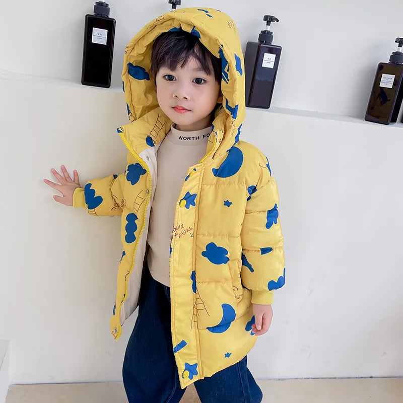 Kinder Daunenjacke – Warmer Wintermantel mit Kapuze für Jungen & Mädchen