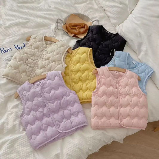 Unisex Winter-Weste für Kinder – Warme, gefütterte Weste für Babys und Kleinkinder