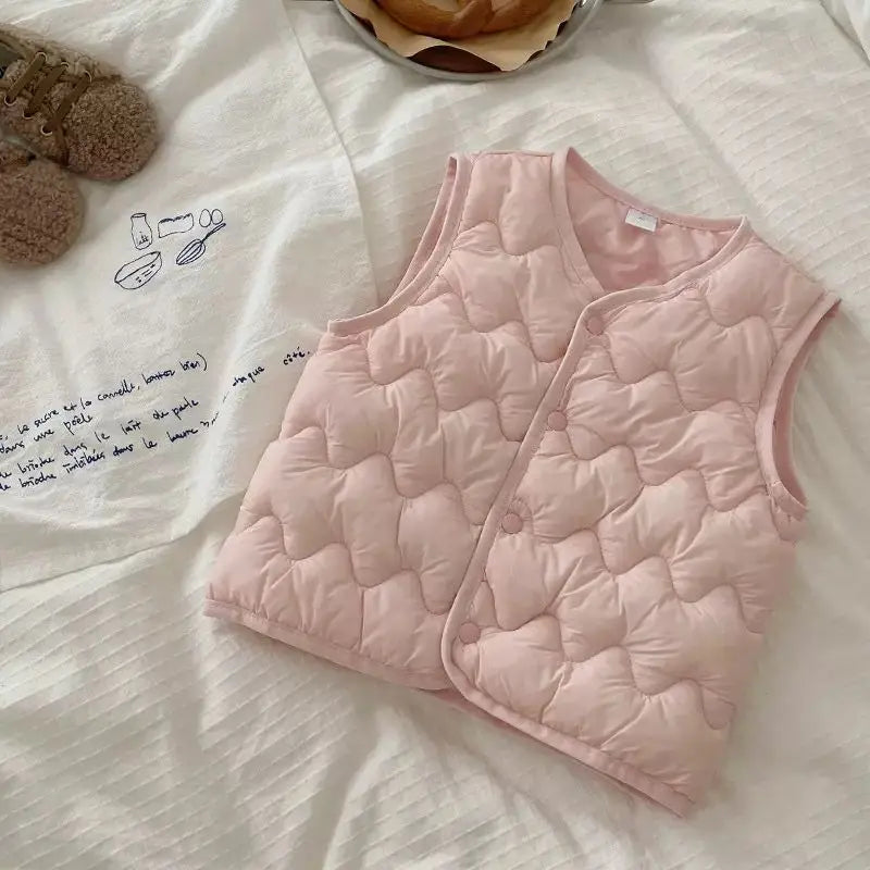 Unisex Winter-Weste für Kinder – Warme, gefütterte Weste für Babys und Kleinkinder