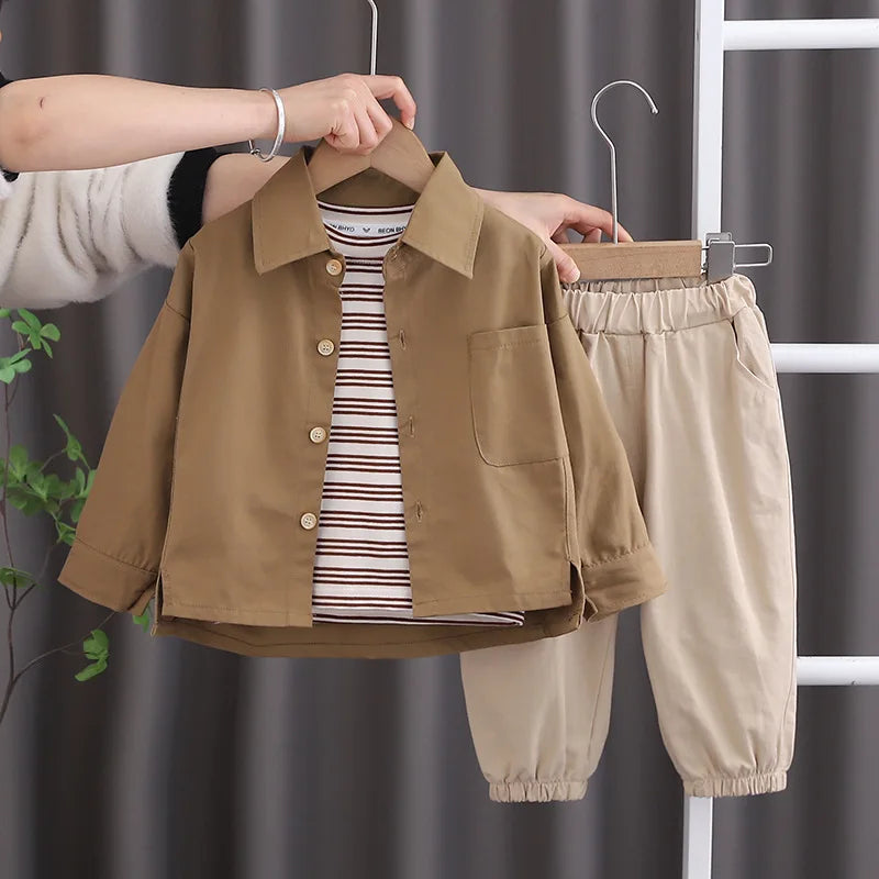 3-teiliges Jungen-Set – Mode für Herbst & Winter