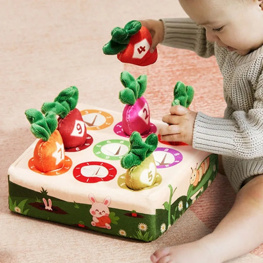 Baby Montessori Karotten Steckspiel – Feinmotorik & Farberkennung für die Kleinsten (0–3 Jahre)