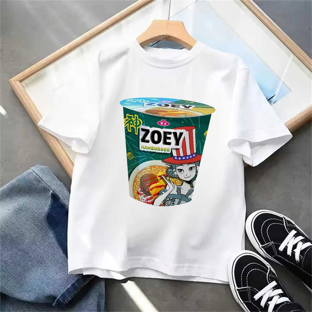 "Kpop Demon Hunters" T-Shirt – Lässiges Sommer-T-Shirt für Kinder