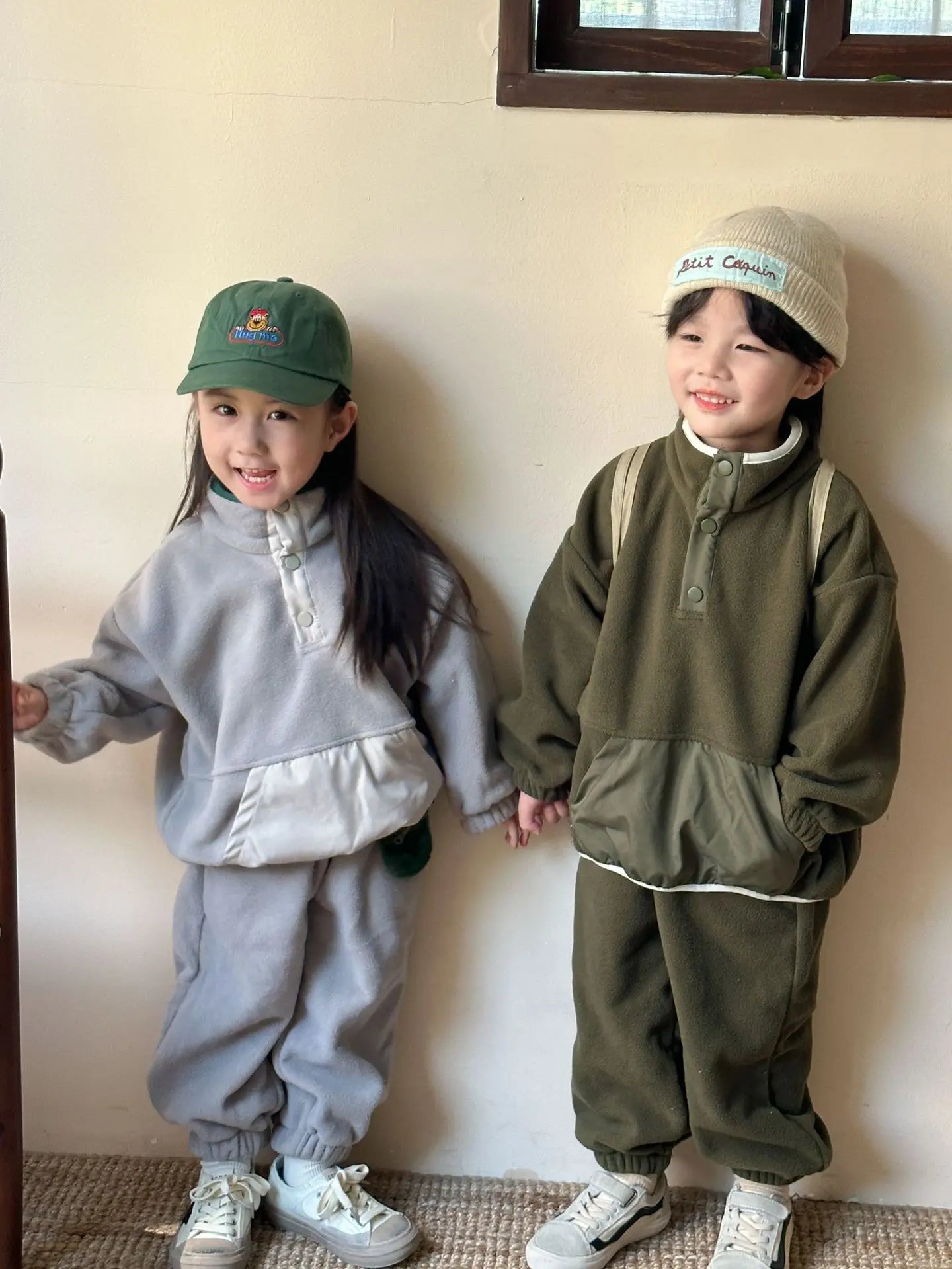 Kinder Anzug Polar-Fleece-Sweatshirt-Set – Extra warmer Winteranzug für Kinder
