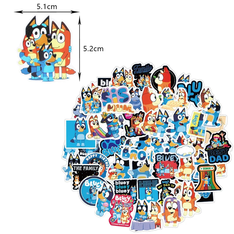 Bluey Geburtstag Deko-Set – Ballons & Partyzubehör für Kinder