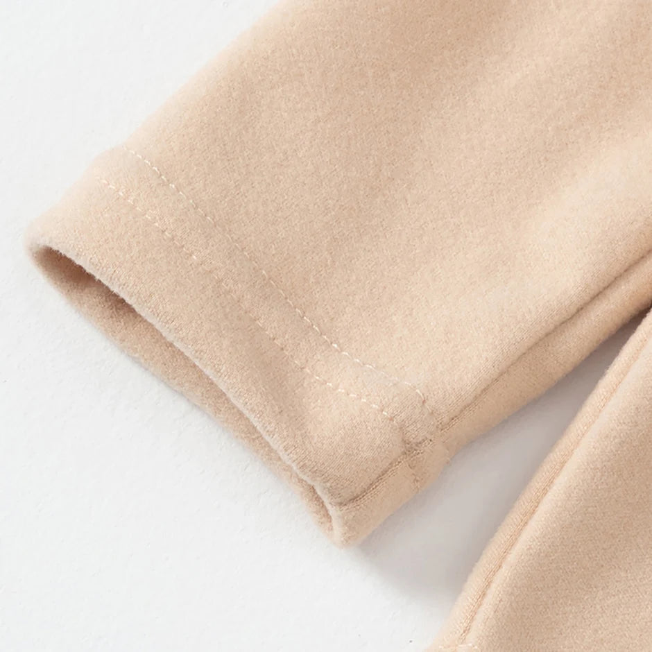 Unisex Langarm-T-Shirt mit mittelhohem Kragen  – Schlichtes Basic für Herbst und Winter auch im 3er Pack