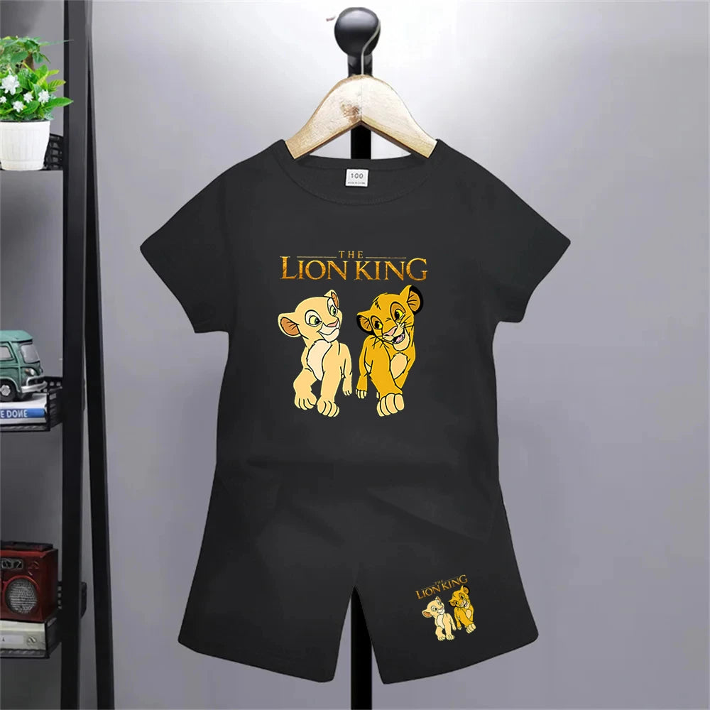 Der König der Löwen Simba T-Shirt- und Shorts-Set -Outfit für Kinder
