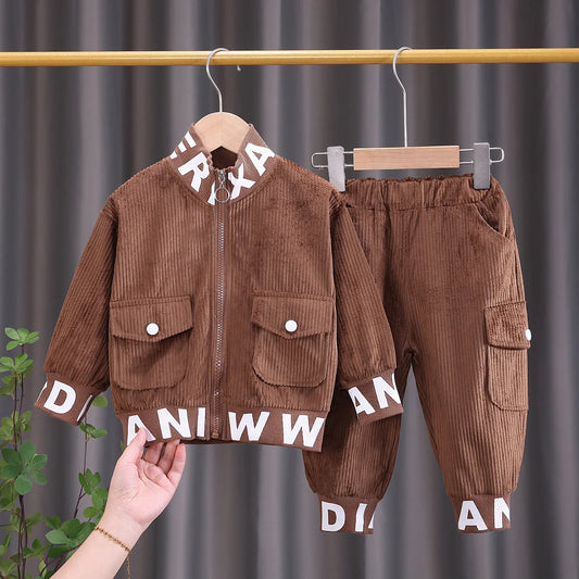 Cord-Set für Baby Jungen & Mädchen – Lässiges Zweiteiler-Outfit