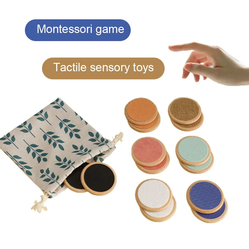 Montessori-Sensorik-Spiel – Taktiles Holzspielzeug zur Farberkennung und Gedächtnistraining