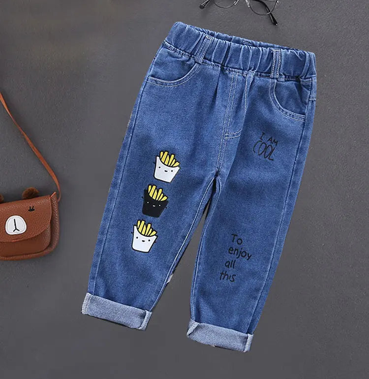 Lässige Jeans für Jungen – Stretch-Denim mit elastischem Bund