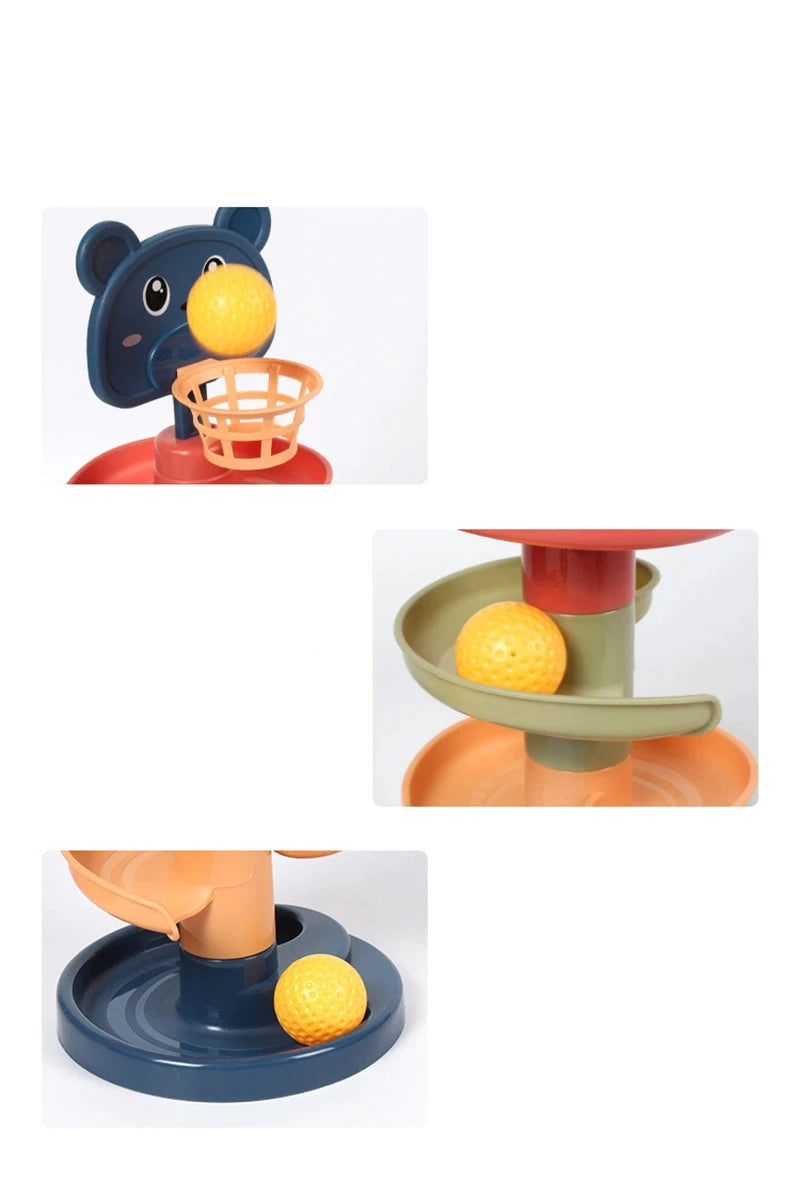 Montessori Regenbogen-Spinturm – Pädagogisches Steck- und Drehspiel für Kinder