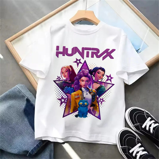 "Kpop Demon Hunters" T-Shirt – Lässiges Sommer-T-Shirt für Kinder