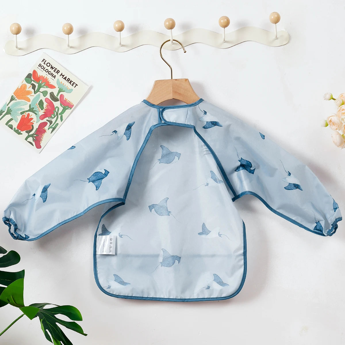 Elinfant Baby / Kleinkind Langarm-Lätzchen – Das praktische All-in-One Wasserdichte Lätzchen für Babys!