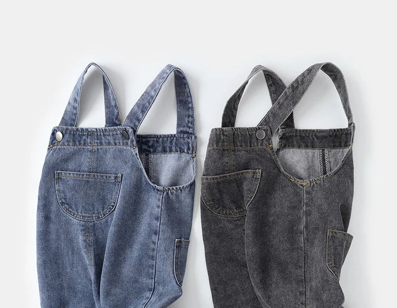 Unisex-Denim-Overall – Lässiger Kurz-Style für Babys und Kleinkinder