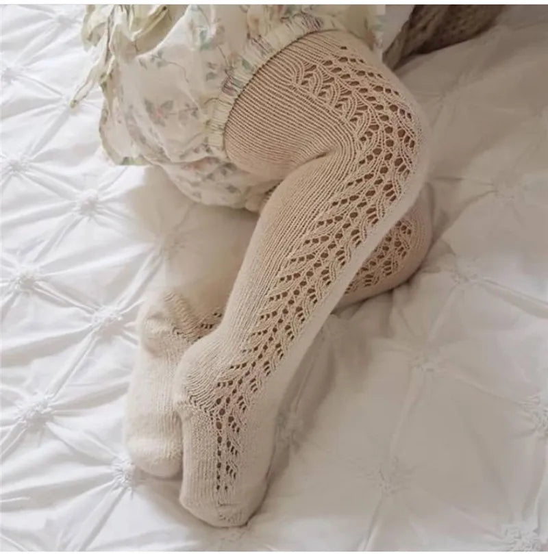 Atmungsaktive Baumwoll-Strumpfhosen für Mädchen – Festes, bequemes Design, niedliche Motive, ideal für 0-5 Jahre, perfekt für Alltag und Freizeit