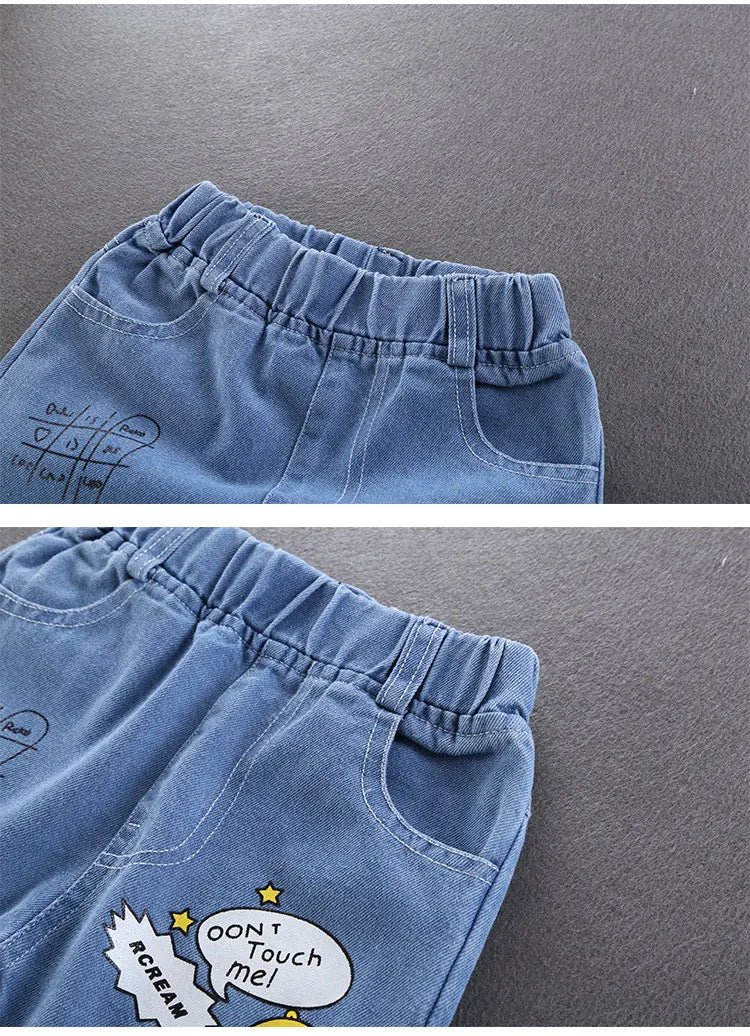 Lässige Jeans für Jungen – Stretch-Denim mit elastischem Bund